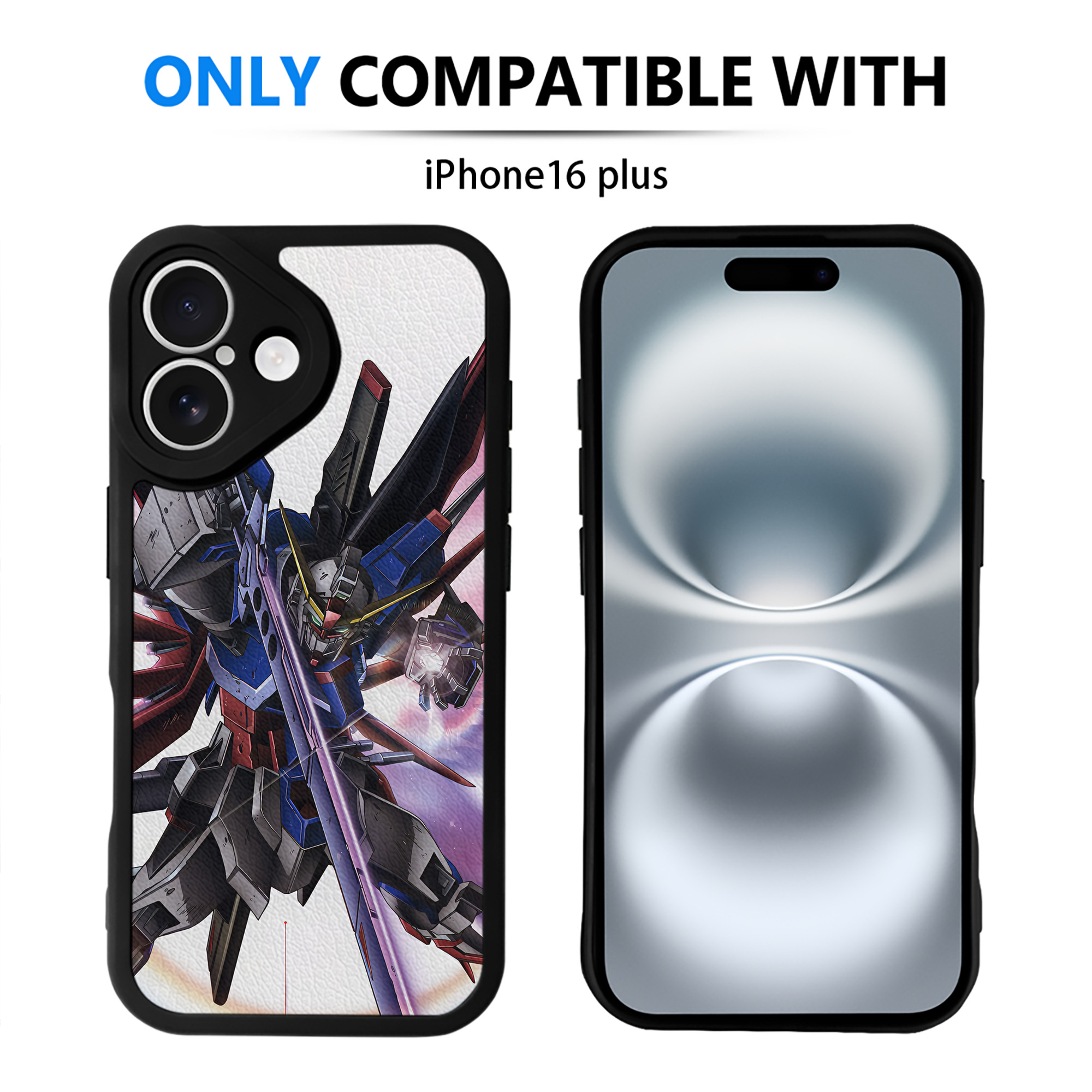 （画像用） 機動戦士ガンダム Mobile Suit Gundam 【iPhone 16シリーズ対応】シリコンスマホケース（レザー調） 材質：シリコン
